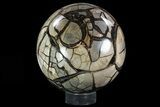 Round Septarian Dragon Egg Geode - Removable Section #78811-2
